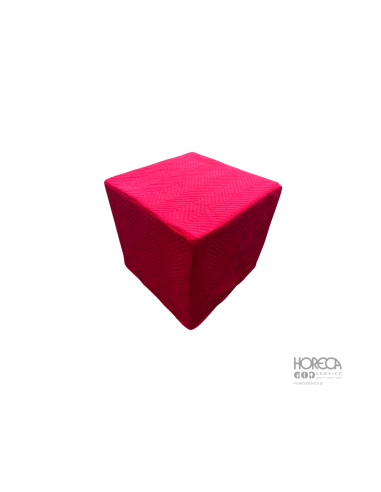 Pokrowiec na pufę Cubo - RASBERRY