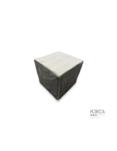 Pokrowiec na pufę Cubo - METAL