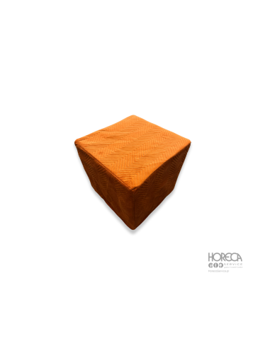Pokrowiec na pufę Cubo - CYNAMON