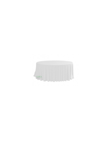Obrus okrągły 330 cm śr. SUPER WHITE